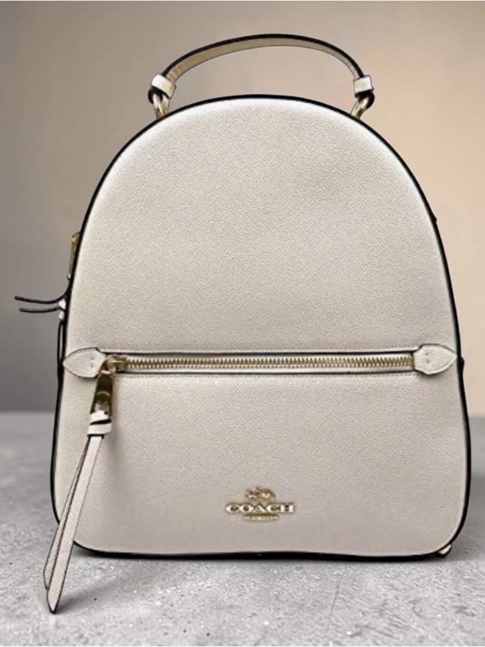 Coach Jordyn Cream & Tan Signature Canvas Mini Backpack - Picture 2 of 10